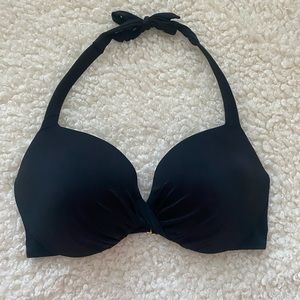 Black halter bikini top from Victoria's Secret